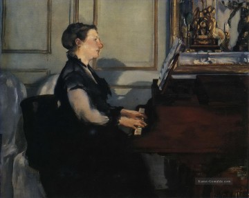 Madame Manet am Klavier Eduard Manet Ölgemälde